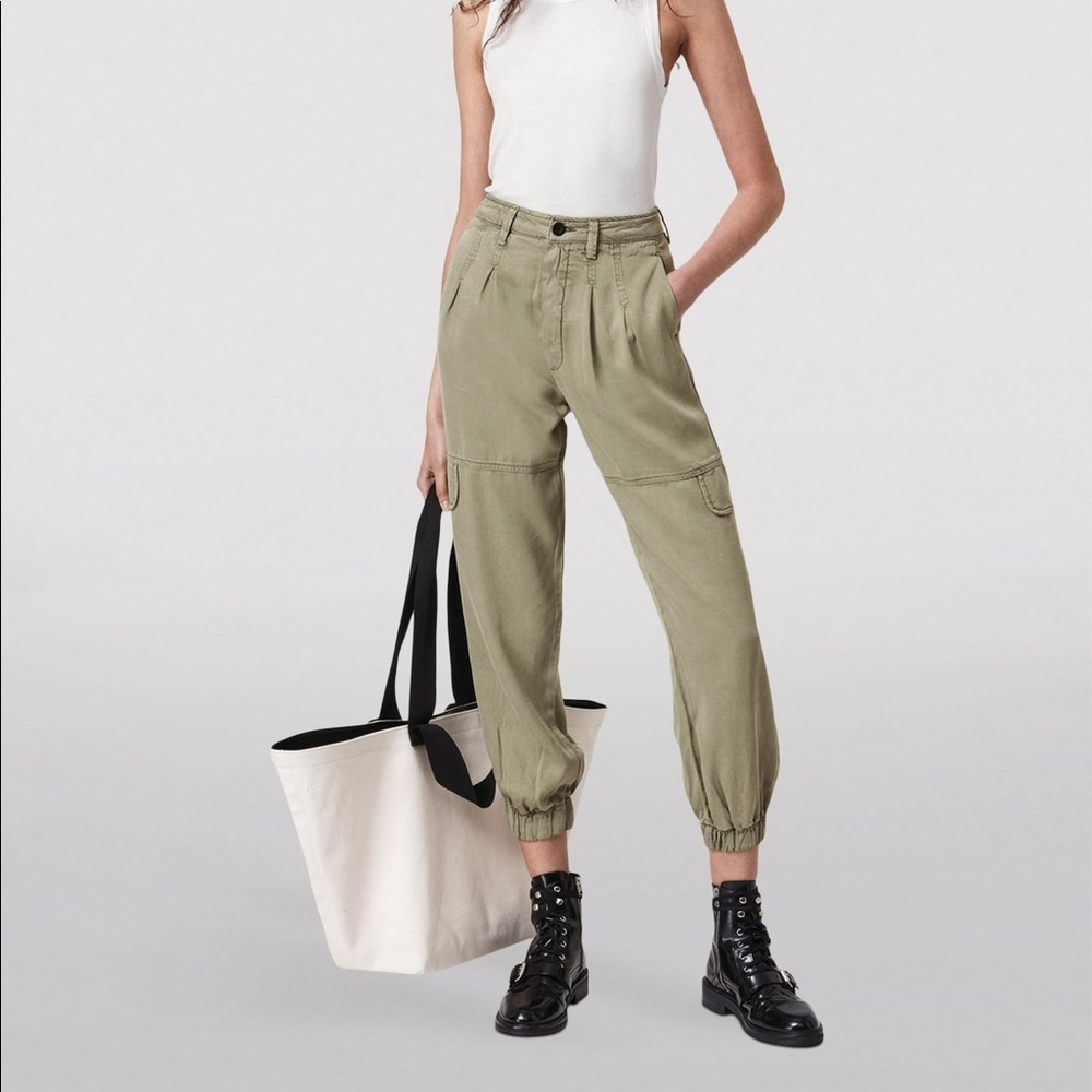 Allsaints lira high rise cargo pants - size 6 - like new